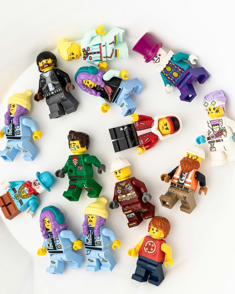 LEGO figūrėlių pavyzdžiai